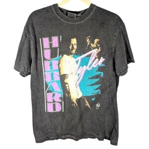 Vintage Tyler Hubbard Country Music singer graphic AOP Tshirt size Medium